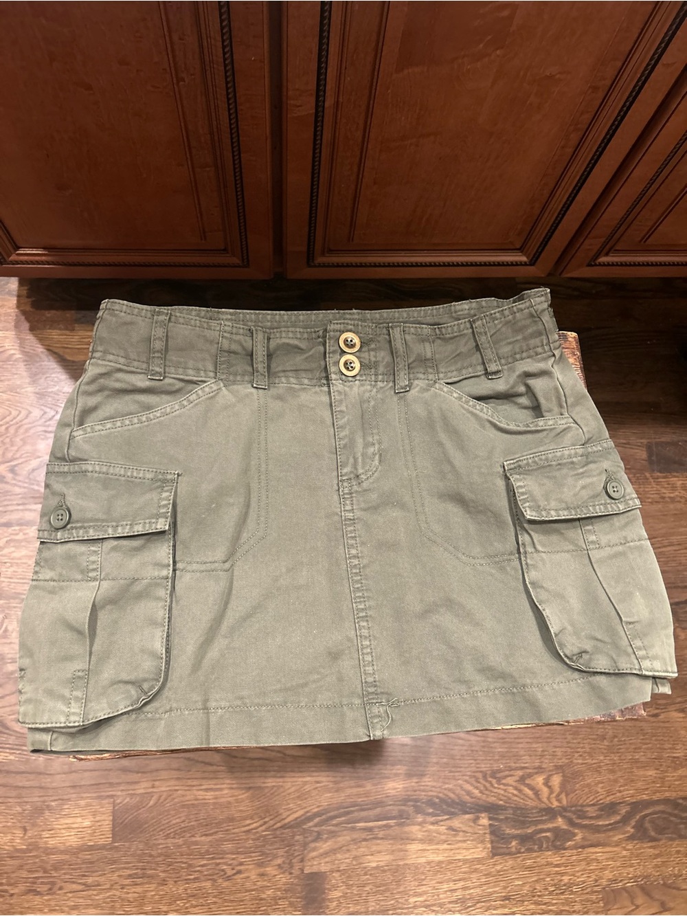 Brandy Melville Olive Green Mini Skirt - fits like xs